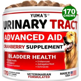Dog UTI Treatment 170 Treats Cranberry Supplement For Dogs Bladder Control For Dogs