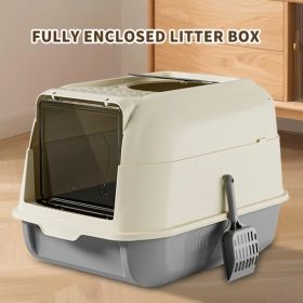 Double Door Cat Litter Box, Allowing Cats To Enter The Bathroom More Smoothly And Reducing Crowding (Option: Defaulttitle)